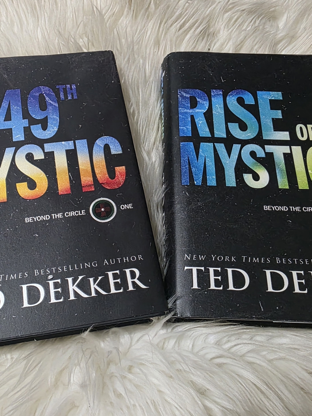 Ted Dekker Rise of Mystic & 49th Mystic Hardcover Set - Black with Rainbow Logo